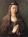 ゆるい髪を持つ若いファーレガーの肖像 北方ルネサンス アルブレヒト・デューラー